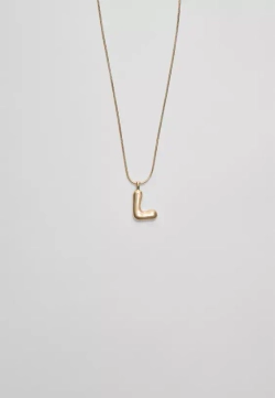 STRADIVARIUS Ожерелье с инициалами, золотой