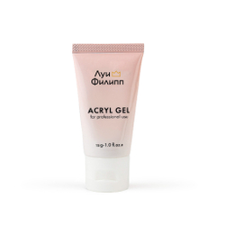 Луи Филипп Acryl Gel White - Полигель для наращивания ногтей белый, 15мл