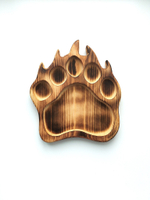 Деревянная шотница для подачи из кедра с 5 стопками