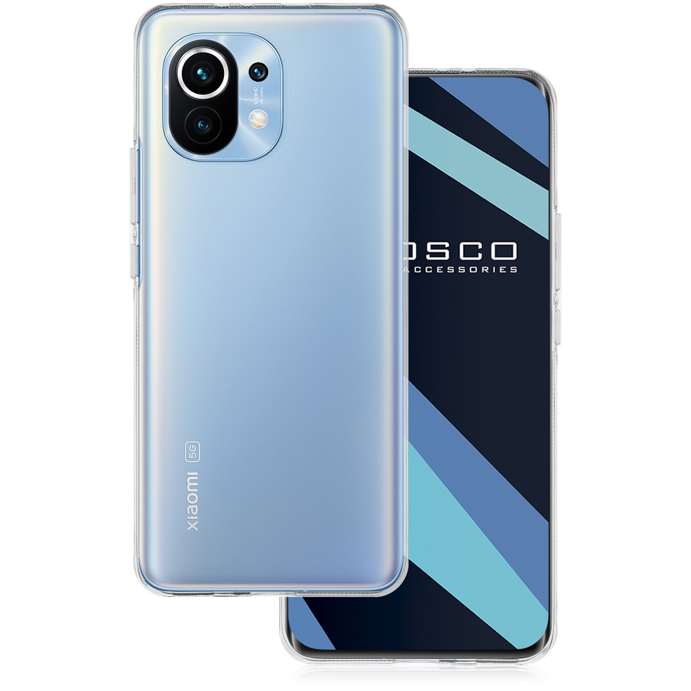 Чехол ROSCO для Xiaomi Mi 11 оптом (арт. XM-MI11-TPU-TRANSPARENT)
