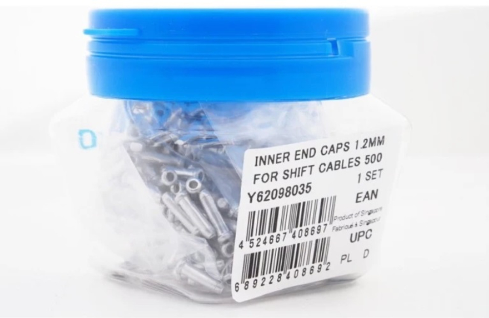 Концевик троса переключателя Shimano, 1,1/1,2мм (500шт.)