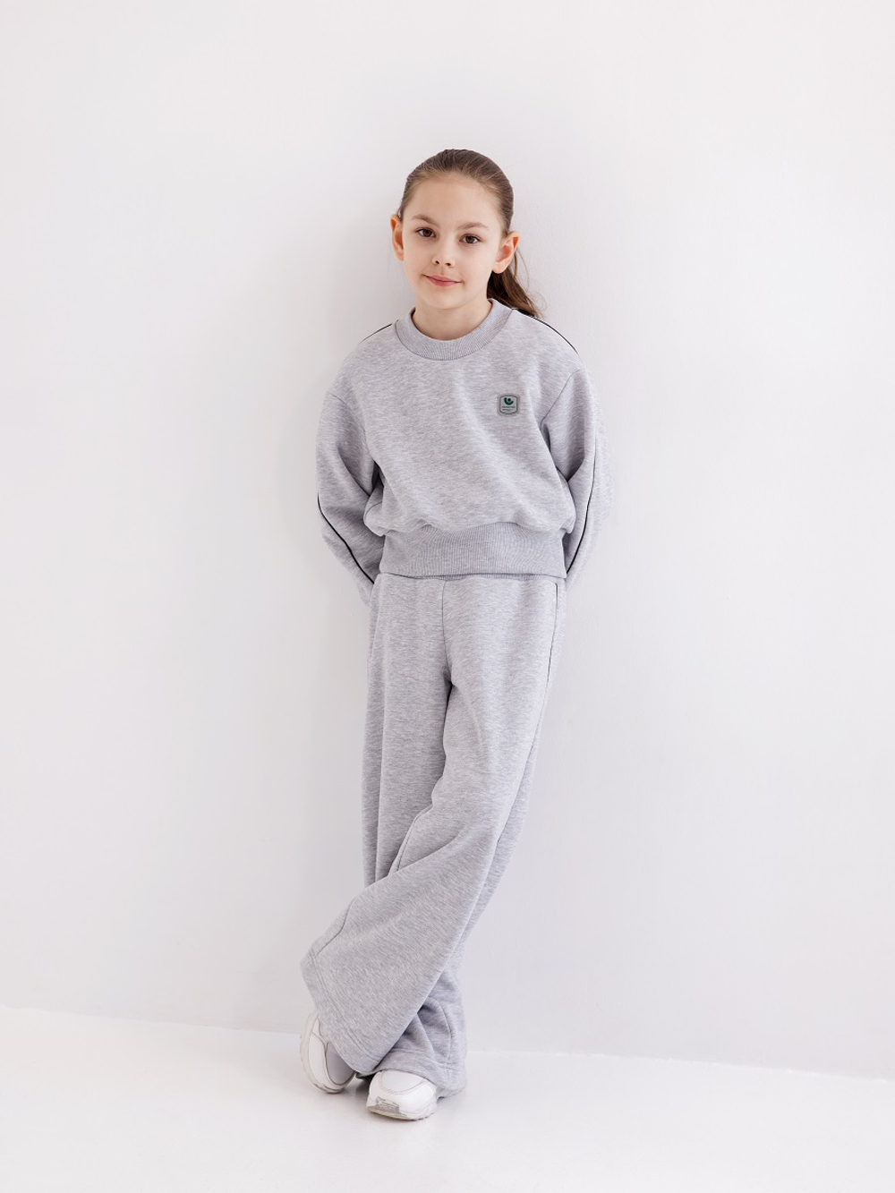 Худи для девочки, модель №6, рост 146 см, серый