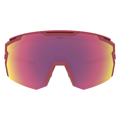 HILX Samurai / Matt Solid Red / Red Polarized Lens + Clear Lens