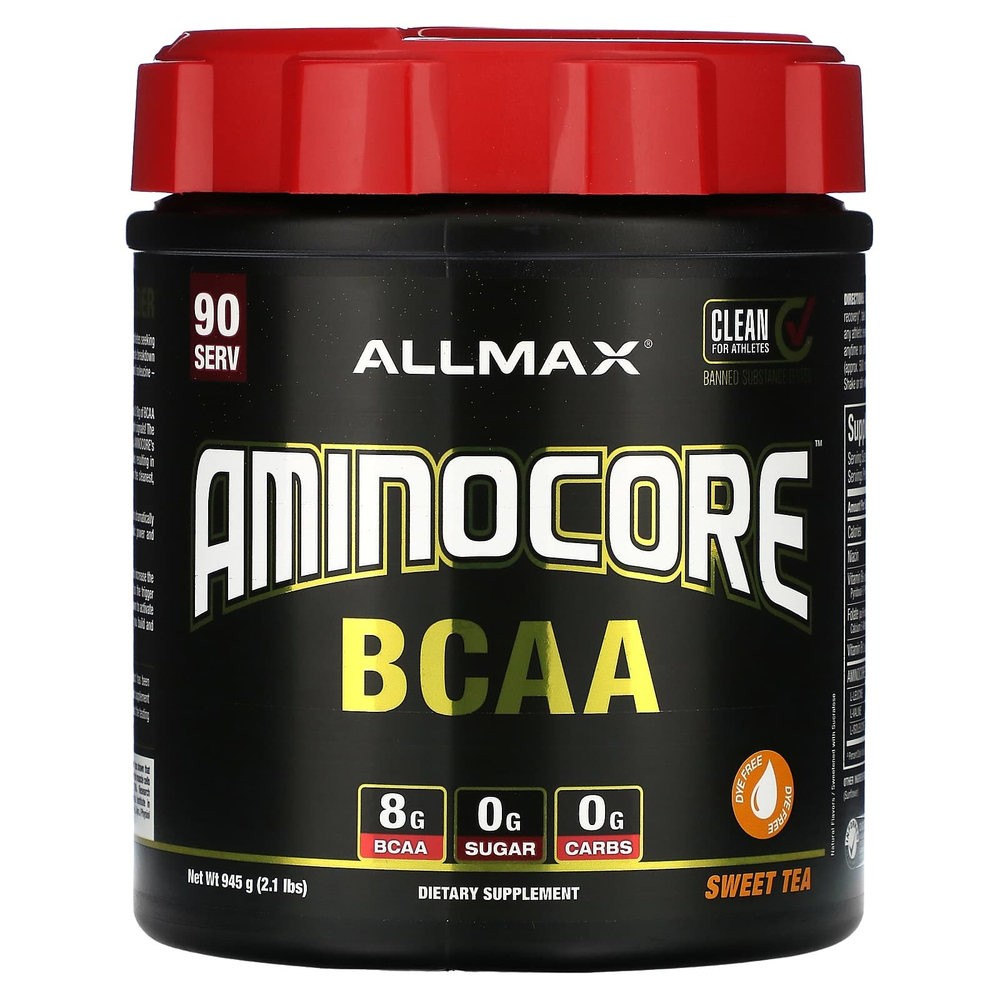 ALLMAX, AMINOCORE™ BCAA, со вкусом чая, 945 г (2,1 фунта)