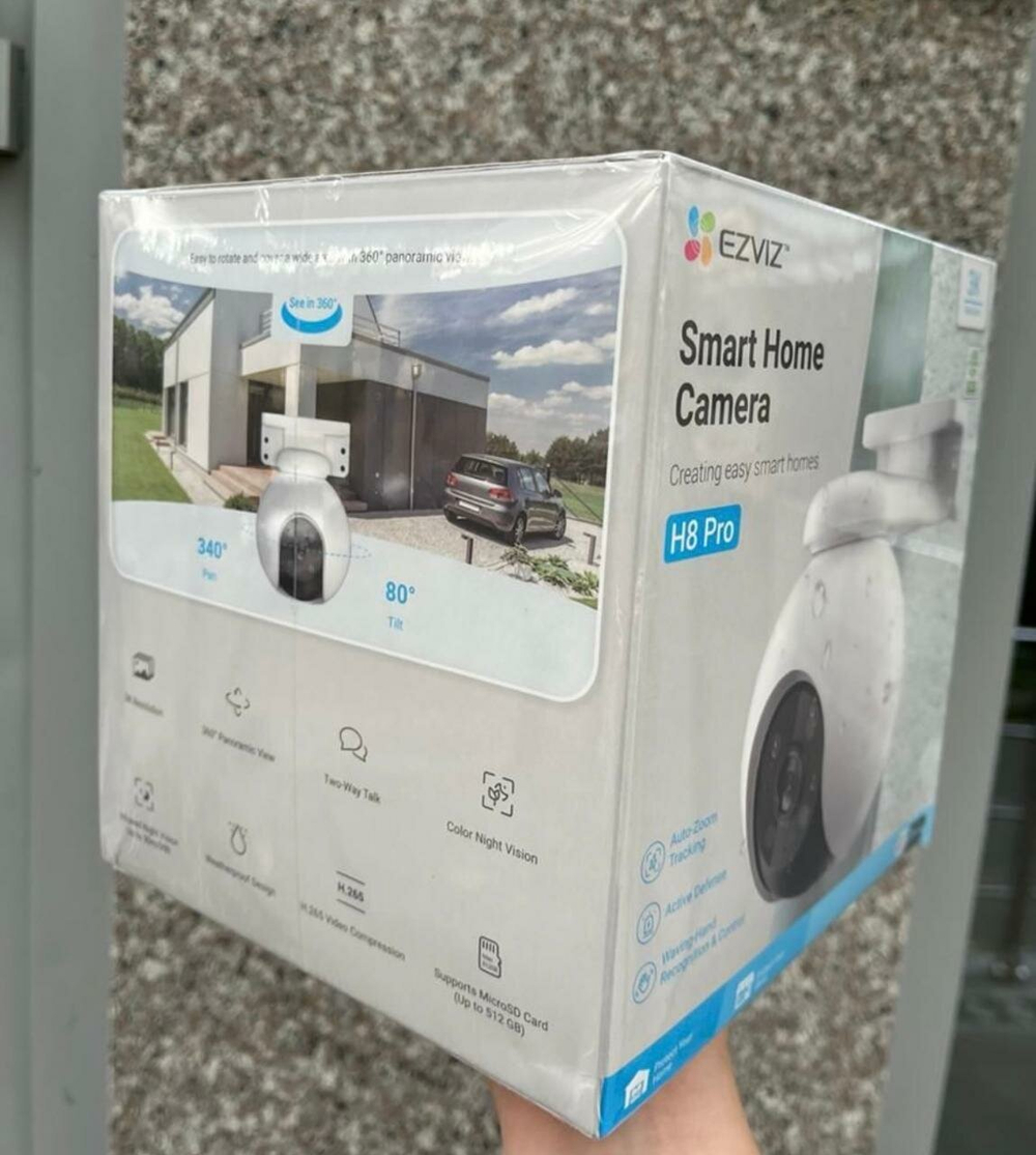 EZVIZ H8 Pro 5 МП поворотная Wi-Fi камера c распознаванием людей и авто.
