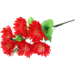 Цветы искусственные 30см «Цветочная фантазия» 6 цветков красные