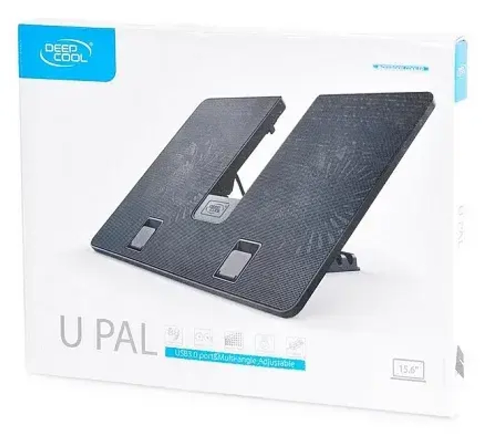 Подставка для ноутбука охлаждающая DEEPCOOL U PAL, 15.6", Black