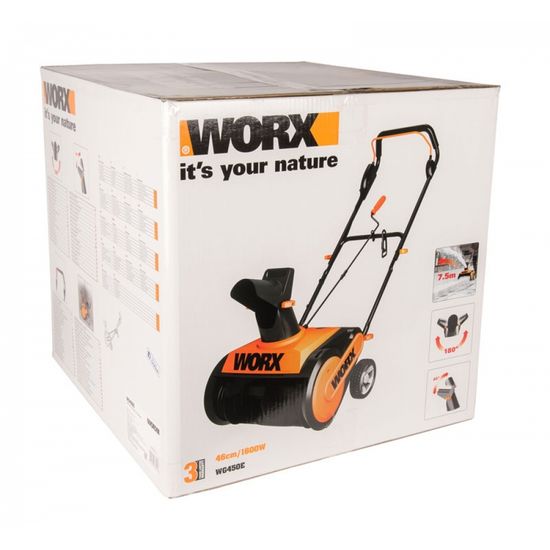 Электрический снегоуборщик WORX WG450E
