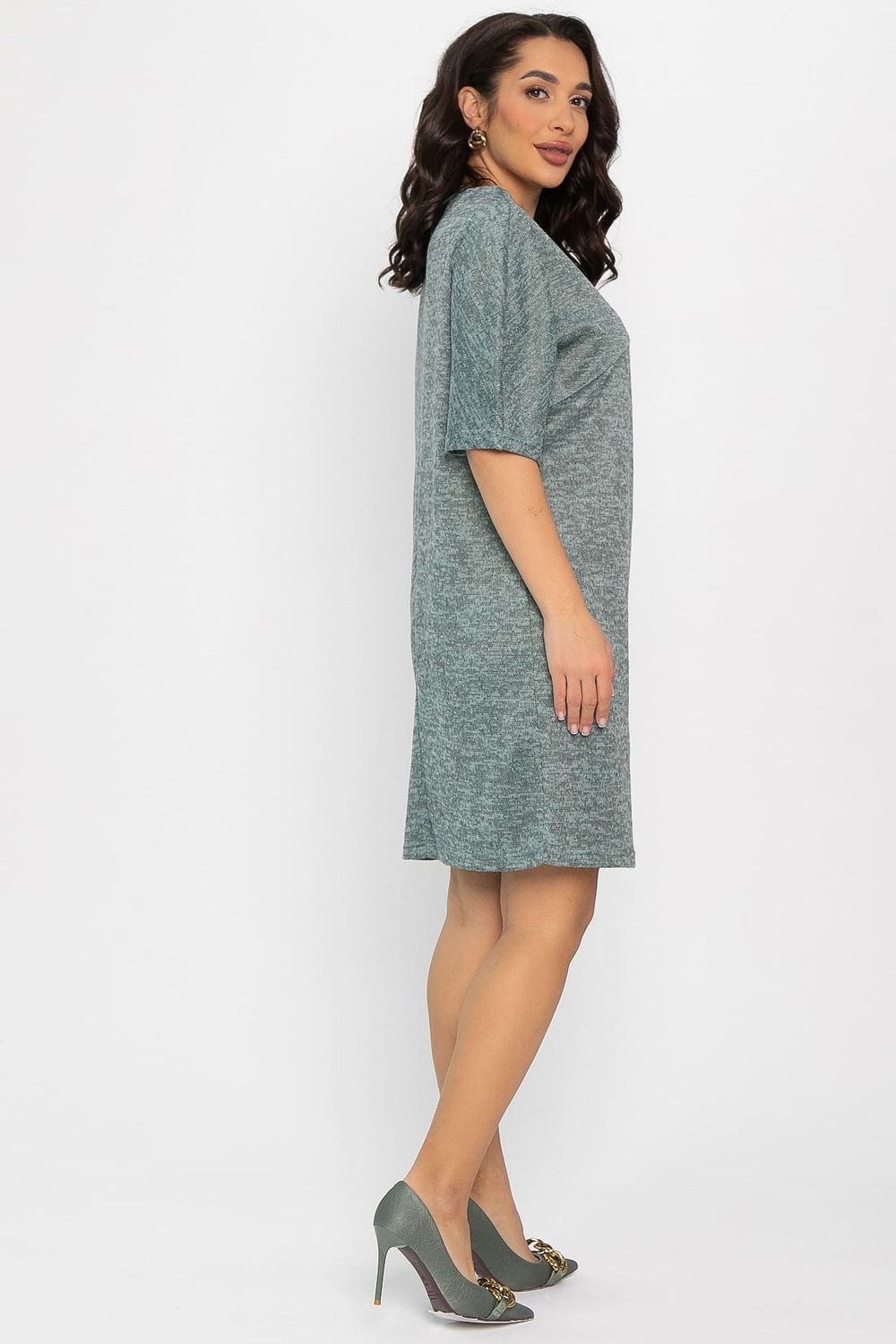 Платье трикотажное Ветта (зеленое) П14599-10М LT Collection