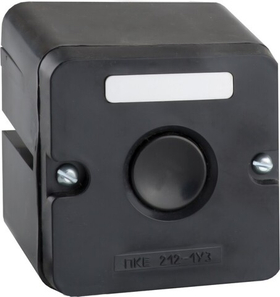 Пост кнопочный ПКЕ 222-1-У2-IP54 (черная кнопка) КЭАЗ  150754