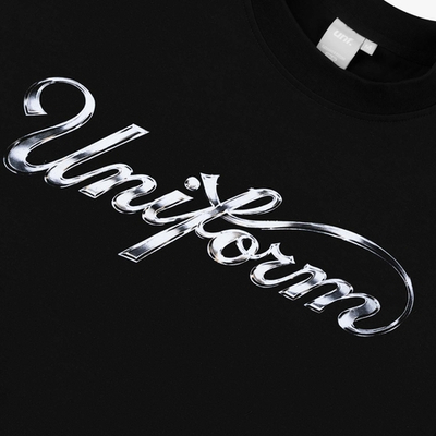 Футболка UNIFORM Heavy Baseball Chrome черный