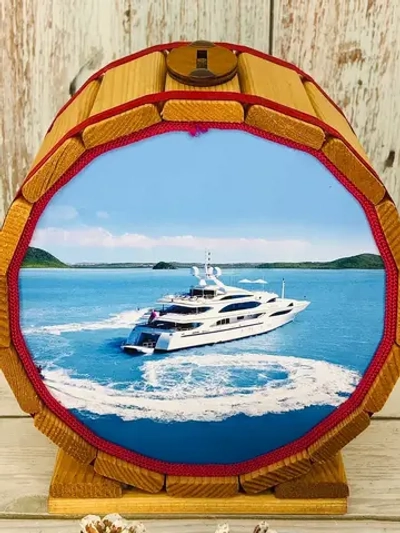 Копилка-бочка "Яхта "