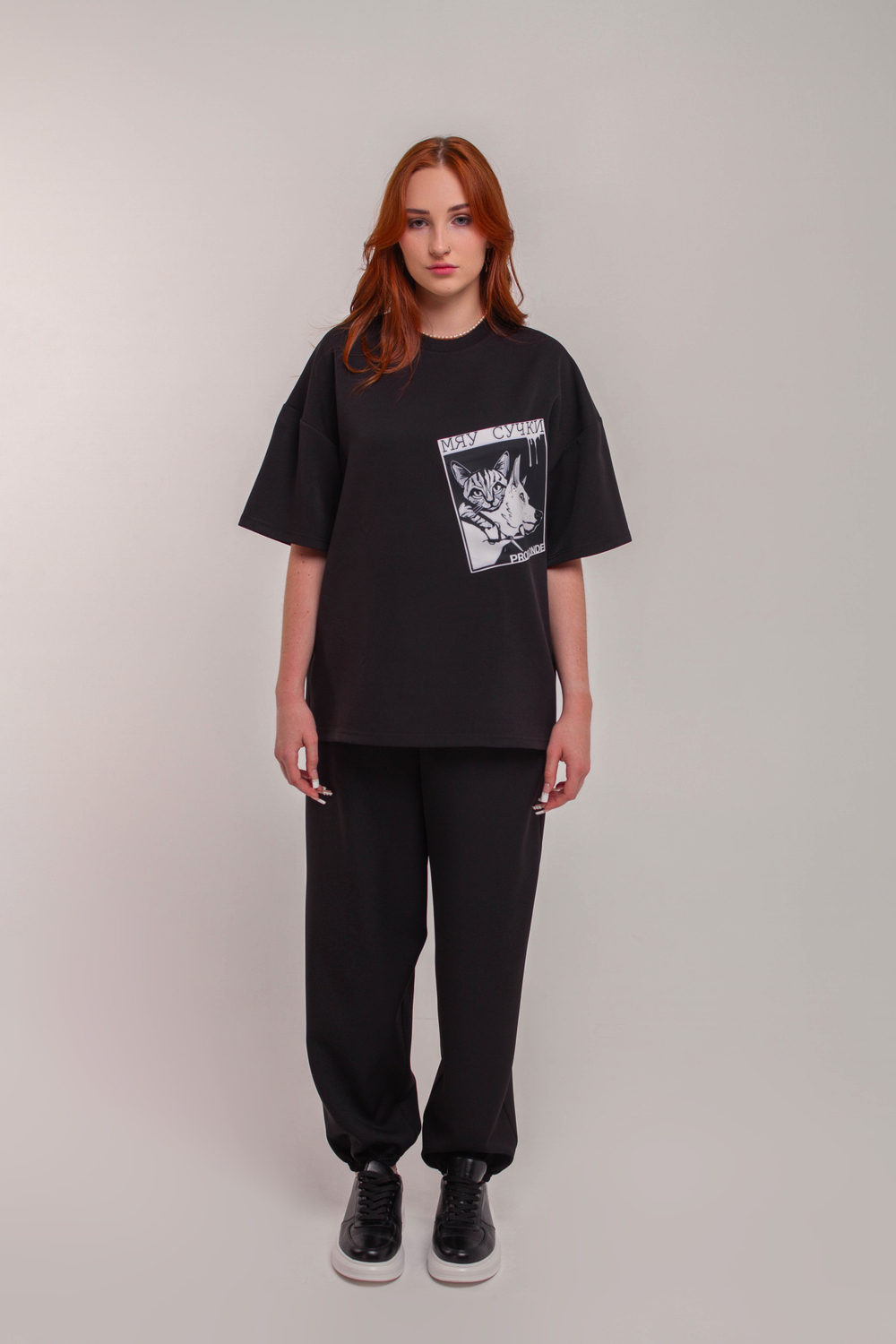 ФУТБОЛКА NUMERO 1 с карманом print CatDog