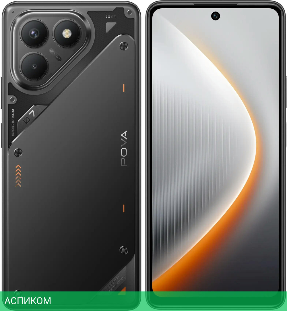 Смартфон Tecno Pova 7 Neo 8GB/256GB Geek Black (LJ6)