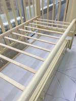 Кровать детская "Julia 11" автостенка, универсальный маятник (слоновая кость)