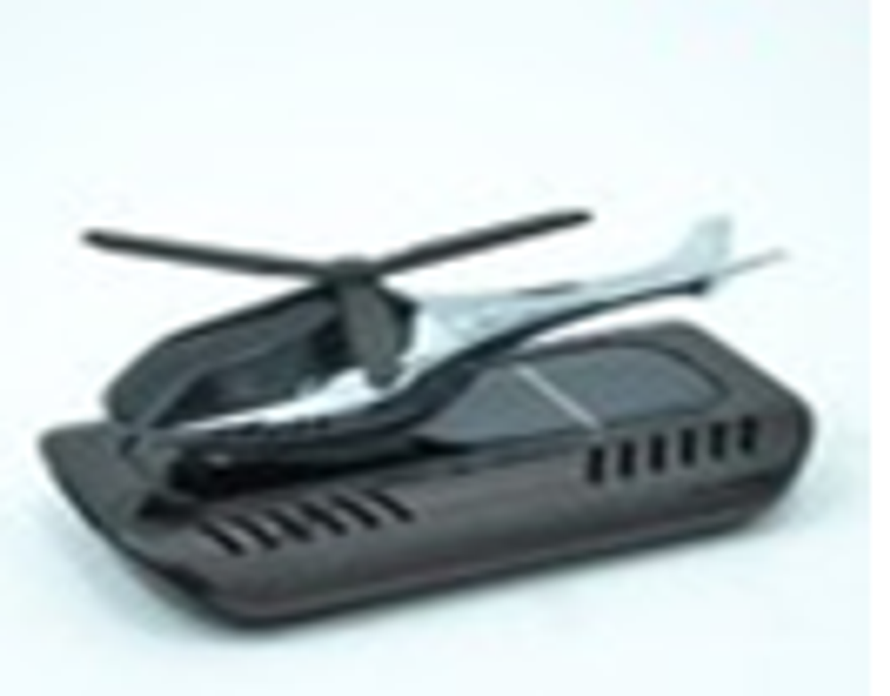 Ароматизатор-игрушка -на торпеду- Вертолет - солн батар (жидк)- YC-125GN Gun color