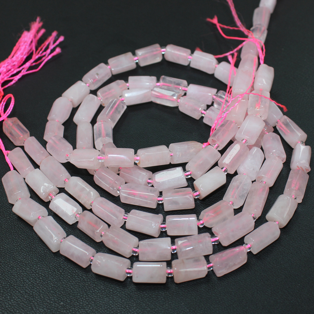 Кварц розовый трубки 10-13мм