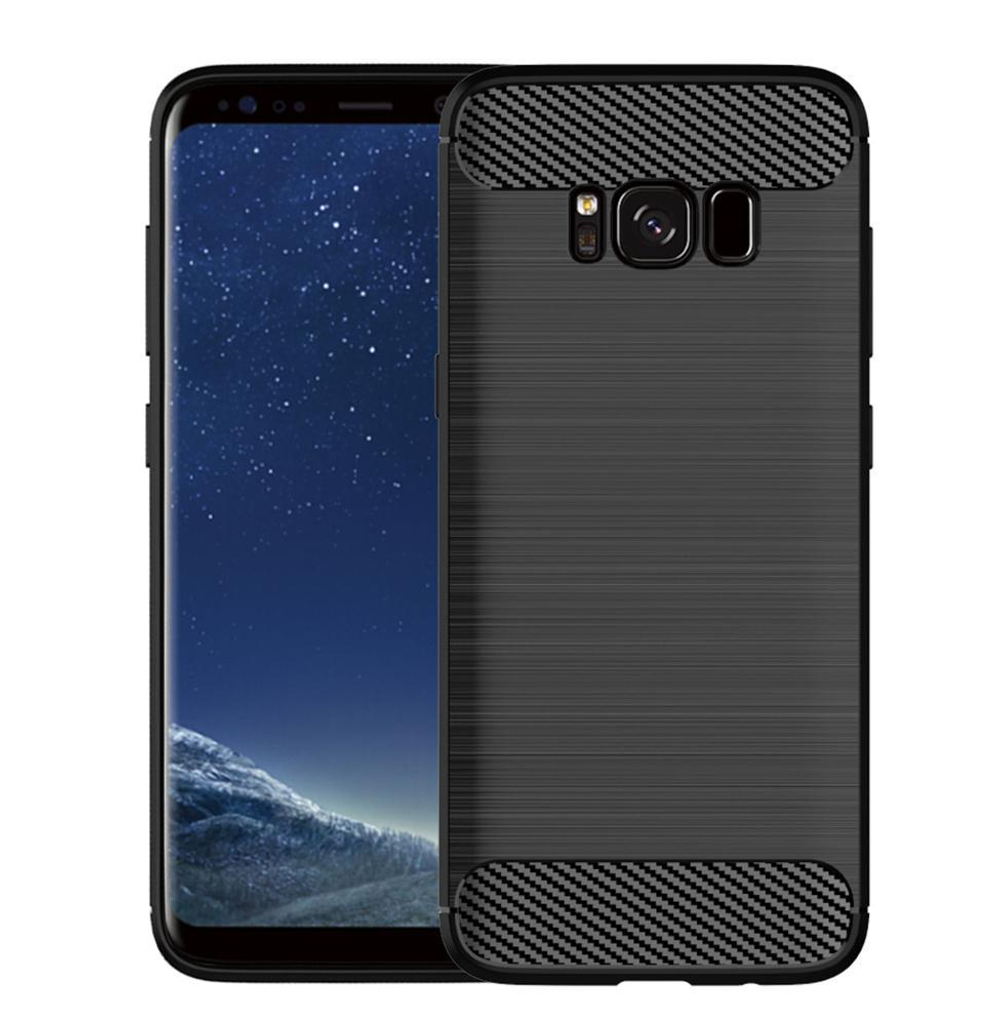 Чехол для Samsung Galaxy S8 цвет Black (черный), серия Carbon от Caseport