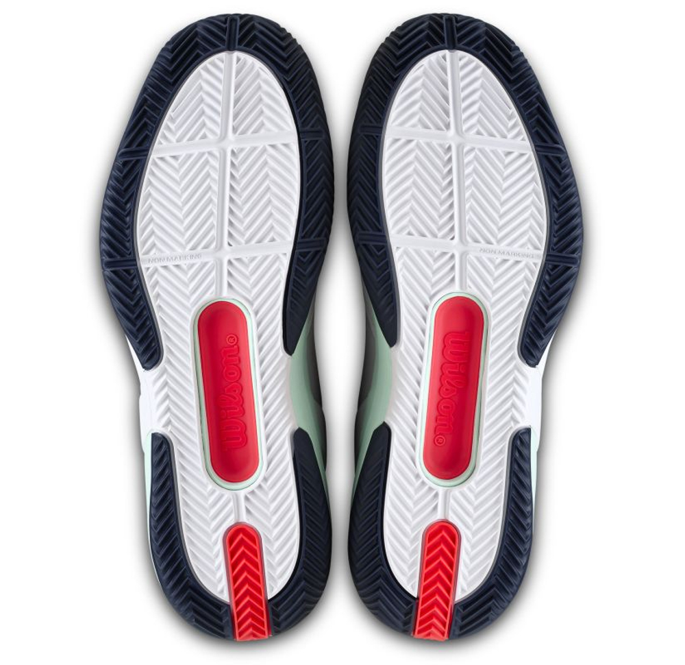 Теннисные кроссовки Wilson Rush Pro 5 Clay - white/bay/fiery cor