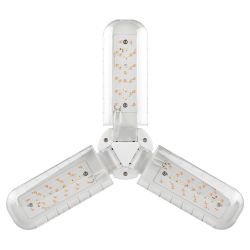 Фитолампа для растений светодиодная ЭРА GREEN LINE ФИТО-30W-PL-E27-GR 3-х лепестковая красно-синего спектра 30 Вт Е27 | Фитолампы Е27