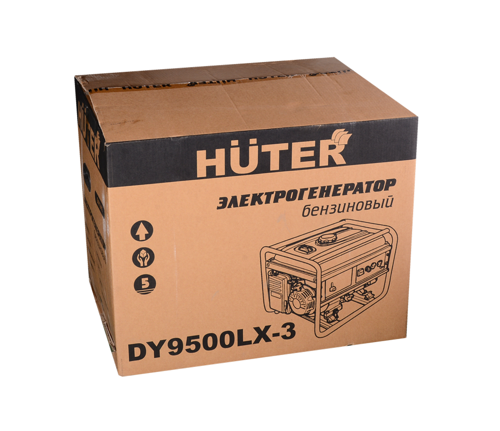 Портативный бензогенератор HUTER DY9500LX-3 - [7,5 кВт / 380V] трехфазный