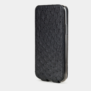 Чехол кожаный для iPhone 11 Pro черного цвета