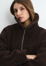 Анорак на молнии шоколадный