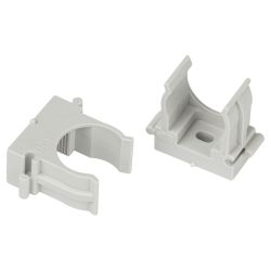 Крепеж-клипса ЭРА CLIP-20-G-MP для трубы прямой монтаж серая d20мм 100шт | 