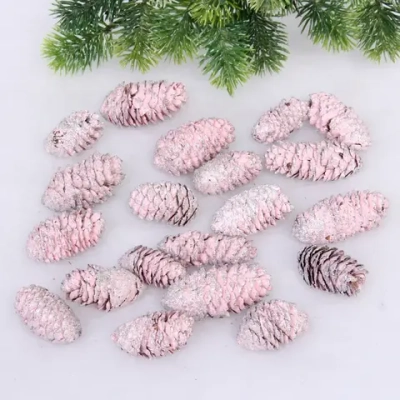 Композиция для декора «Сказочные шишки» 10*10*13 см (120 гр), розовый