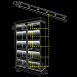 PROPAGATOR LED TUBE SIZE L (5x10W)