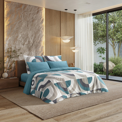 Комплект постельного белья Harmonica 1.5 сп САТИН "Бриони" (нав. 70х70 или 50х70)