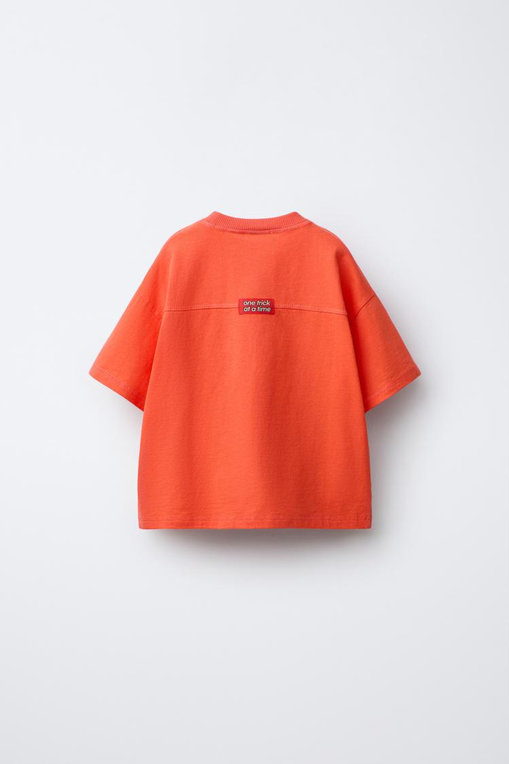 ZARA ФУТБОЛКА С ПРИНТОМ «МЕДВЕДЬ», ОРАНЖЕВЫЙ