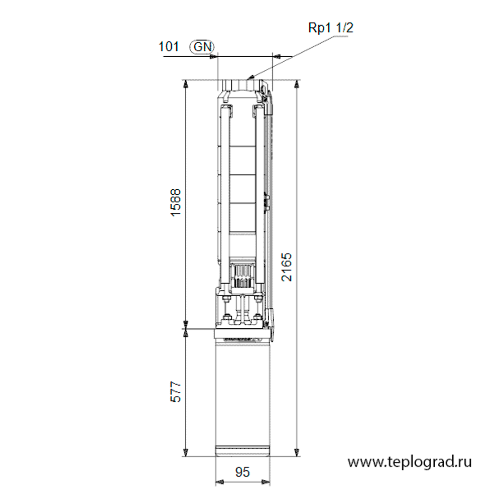 Скважинный насос Grundfos SP 7-27N 3x380 4 98703875