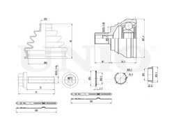 ШРУС внешний UNIO CVJ-20006