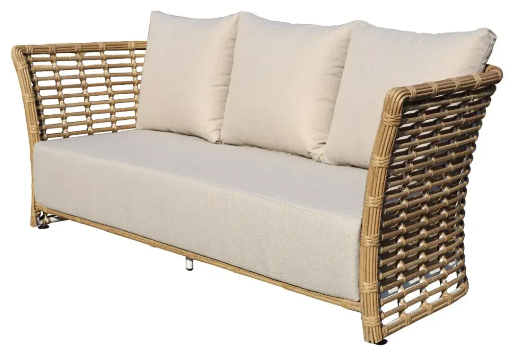 "Валенсия" лаунж-зона из искусственного ротанга, цвет соломенный