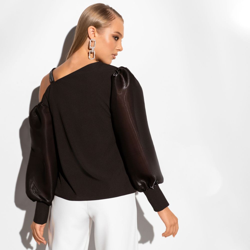 Блуза Моя шикарная леди (блэк) Charutti (Акция)