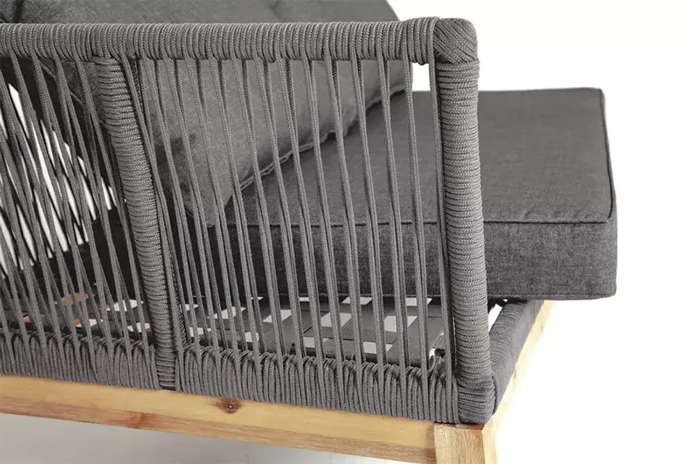 "Барселона" модуль диванный плетеный из роупа боковой правый