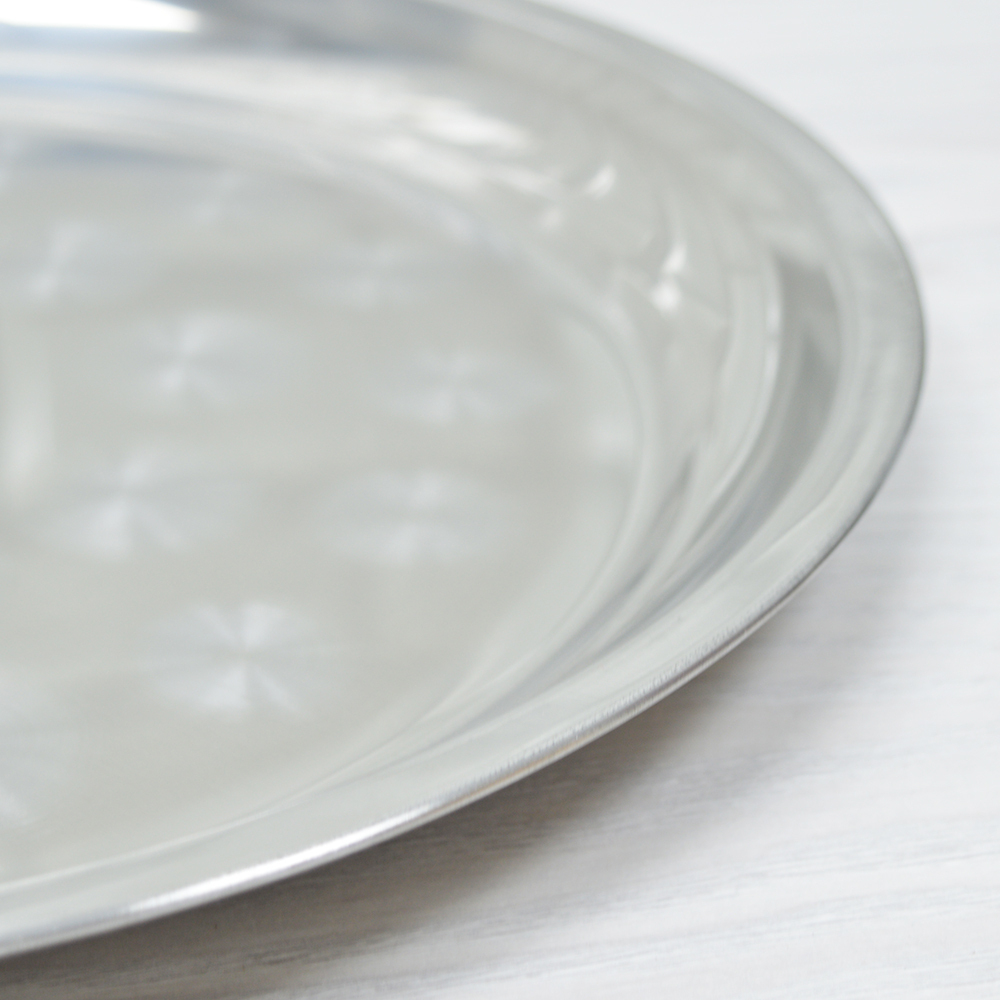 Поднос 35см круглый нерж