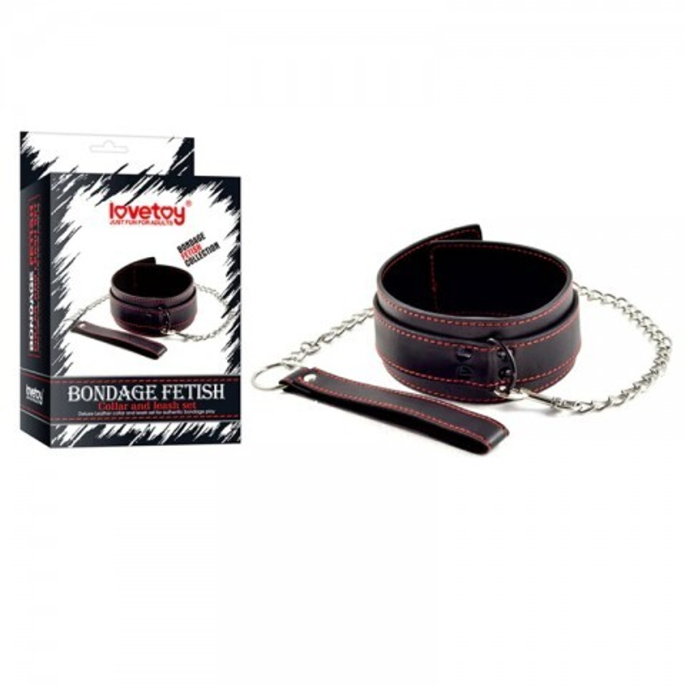 Ошейник с поводком - Bondage Fetish
