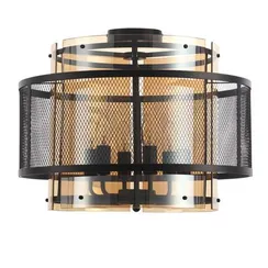 8007/6C MODERNI LN26 296 черный/черный, золотой металл/металл, стекло Люстра потолочная Е14 6*40W 220V ZARINA