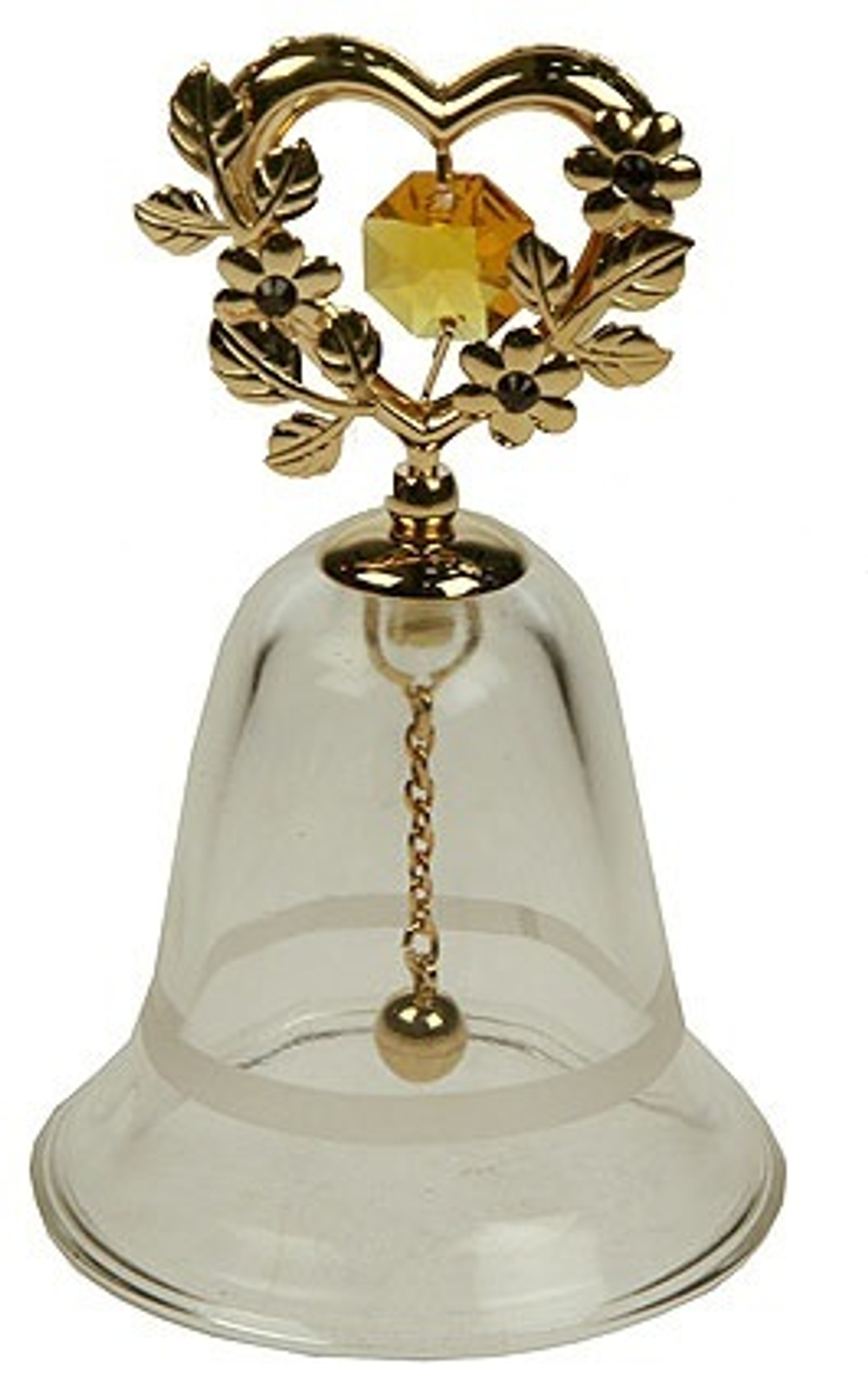 Фигурка декоративная Crystocraft Колокольчик с кристаллами Swarovski, 6х6х10 см