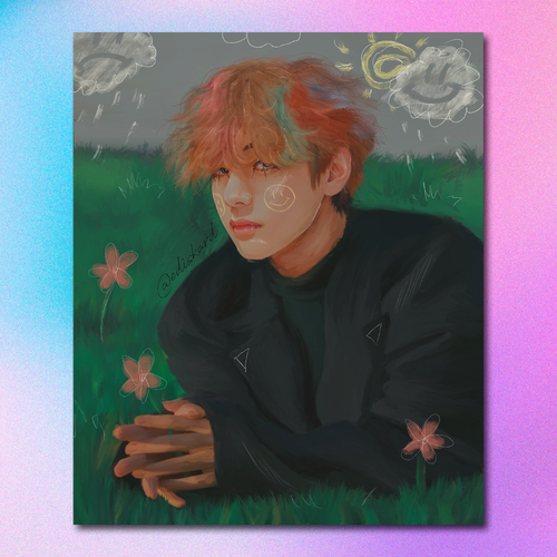 Арт принт / ediskard / BTS / Тэхён