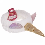 Повязка на голову «Кокетка - Единорожек», цвет белый, 20*6см (упаковка белый ZIP пакет)