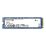 Твердотельный накопитель SSD 4000 Gb M.2 2280 Kingston SNV3S/4000G, PCIe NVMe Gen 4x4, W6000/R5000