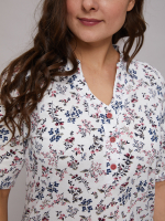 Блузка БЛ-122Ф/веткинабежевом