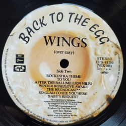 Винтажная виниловая пластинка LP Paul McCartney and Wings Back To The Egg (Japan 1979) (No Obi) Rockestra Theme