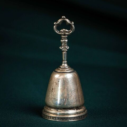 Винтаж: Серебряный колокольчик