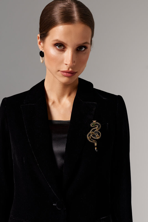 8409 Брошь (черный)