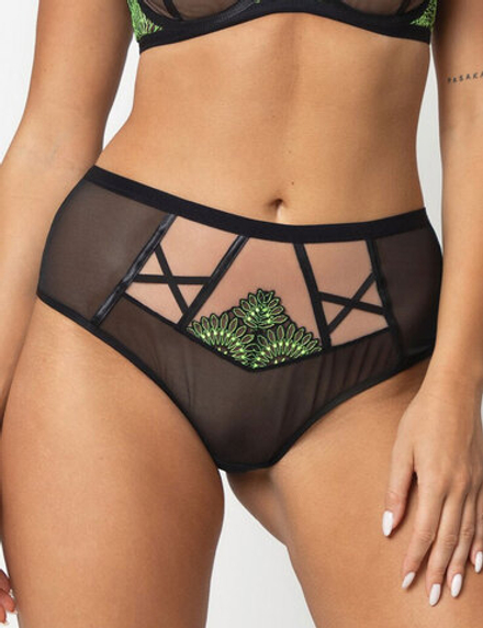 Трусы Subtille Viola слипы высокие (черный)