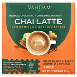 VAHDAM India, растворимая смесь, чай латте, 10 пакетиков, 220 г